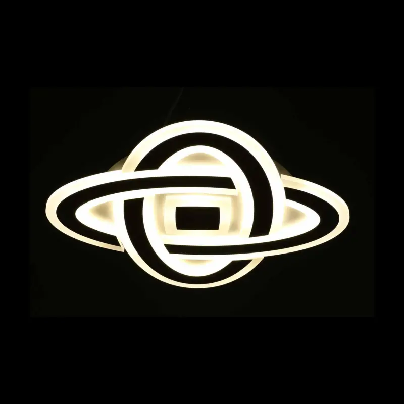 Previzualizare 4: Lustra LED CRINELLA 44W, Diametru 23cm, lumina Rece/Calda/Neutra 3000K/4000K/6000K, Negru, Metal si Acril