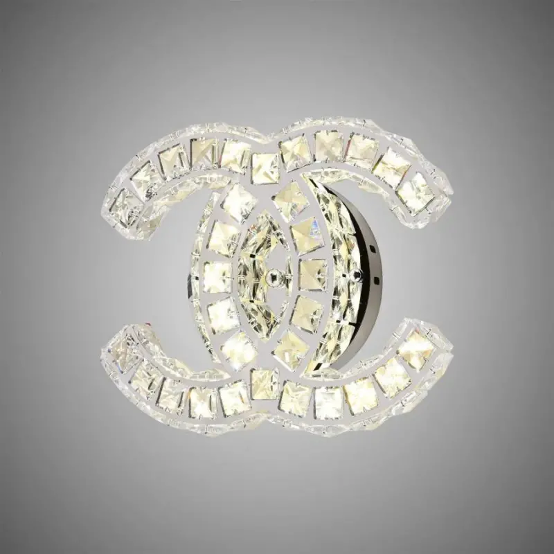 Aplica LED cu cristal YANIRA 28W, lumina Rece/Calda/Neutra, Crom Lucios