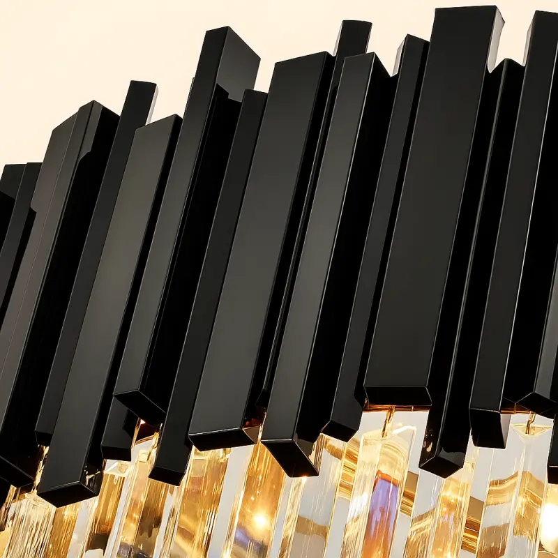 Previzualizare 2: Candelabru Cristal BLOIS Ascendere, 28xE14, Diametru 60cm, Negru, Inaltime Reglabila