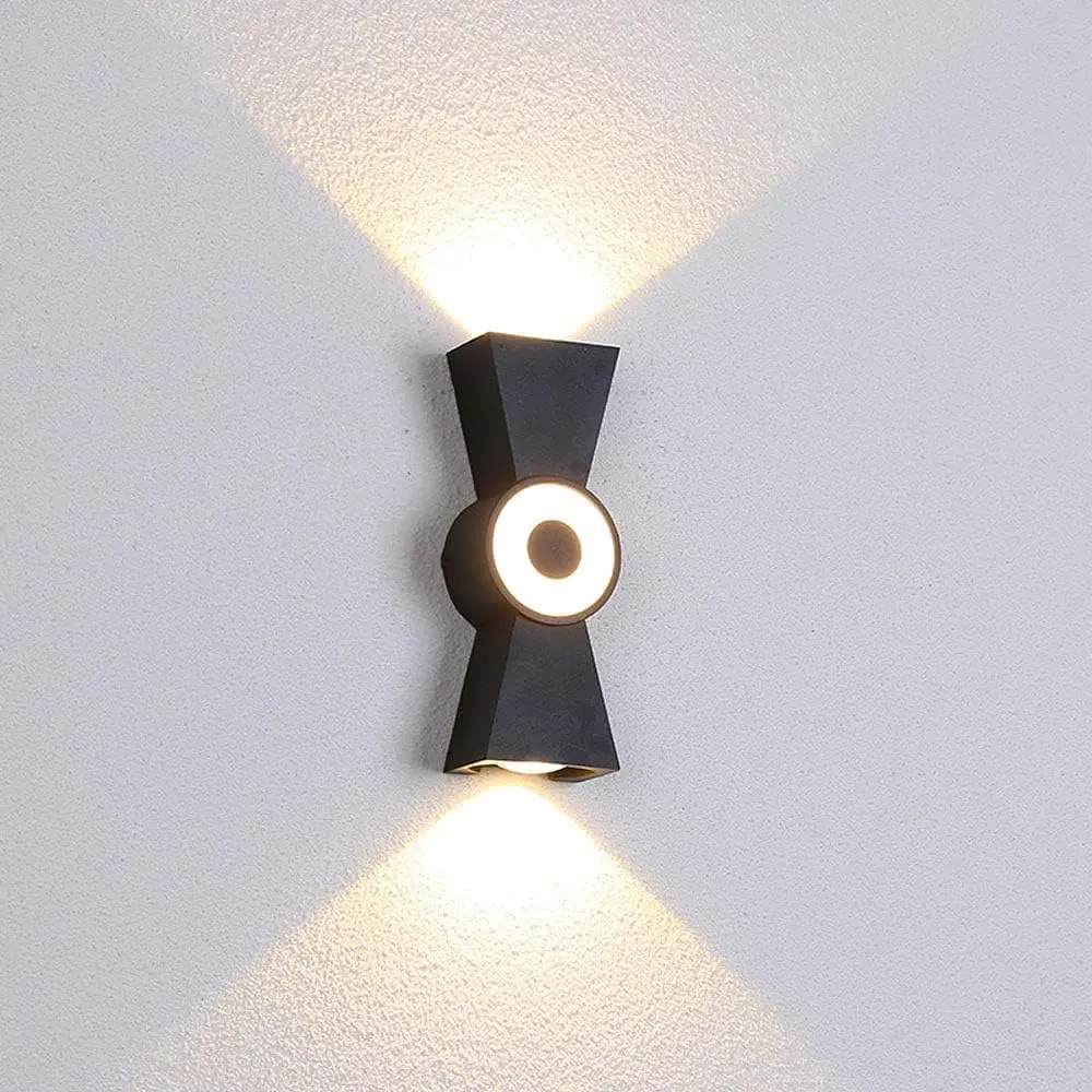 Aplica LED de Exterior AX161, 7W, Metal, Negru