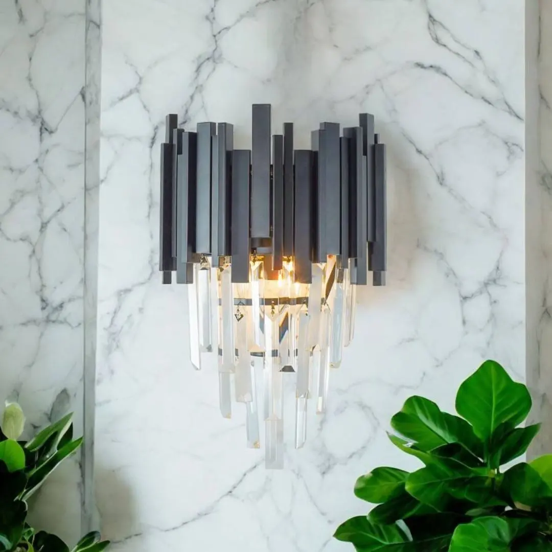 Aplica Candelabru Cristal BLOIS Piccolo, 2xE14, Negru