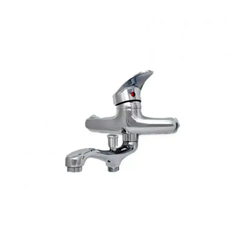 Previzualizare 2: Baterie Cada Crom Lucios - Set Complet cu Pipa Pivotanta de 18cm, Para, Furtun si Excentrice Incluse