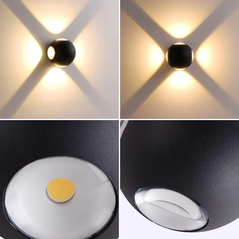 Previzualizare 4: Aplica LED AX240, Exterior, 4 Surse, 4W, Negru, 3000K