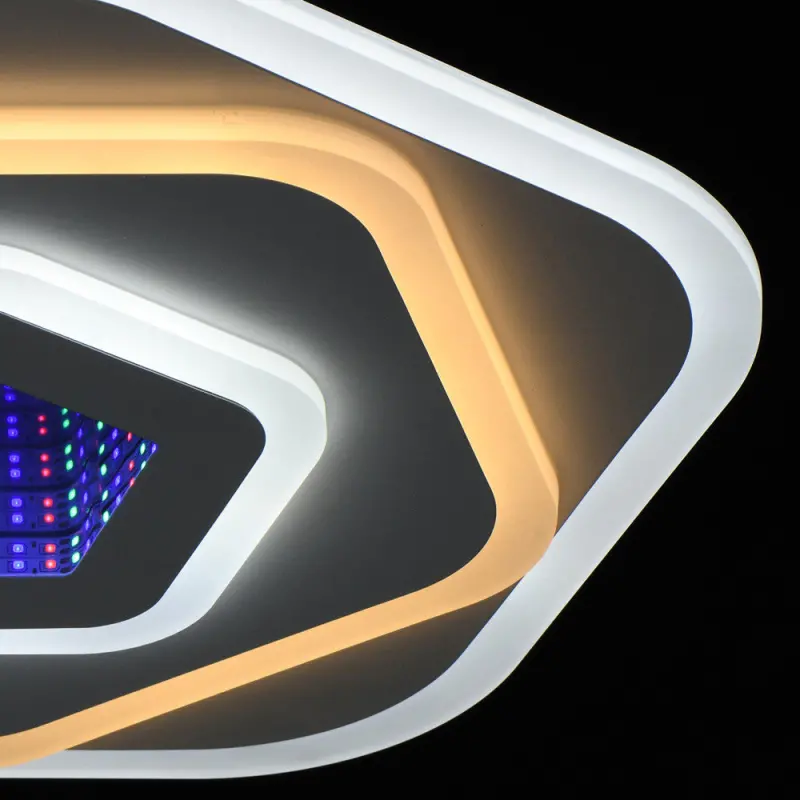 Previzualizare 2: Lustra LED NEXA 3D 39W, Diametru 23cm, lumina Rece/Calda/Neutra , Alb