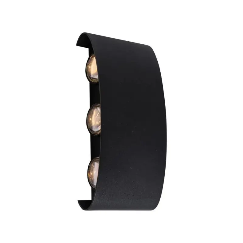 Previzualizare 2: Fantas Aplica LED de Exterior si Interior, 6 Surse x 1W, IP65, Metalic, Negru, 3000K