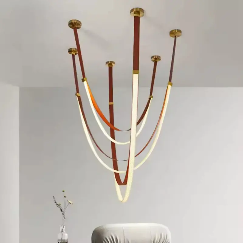 Candelabru Modern, LED, ARIA Largo, 34W, lumina Calda, Maro
