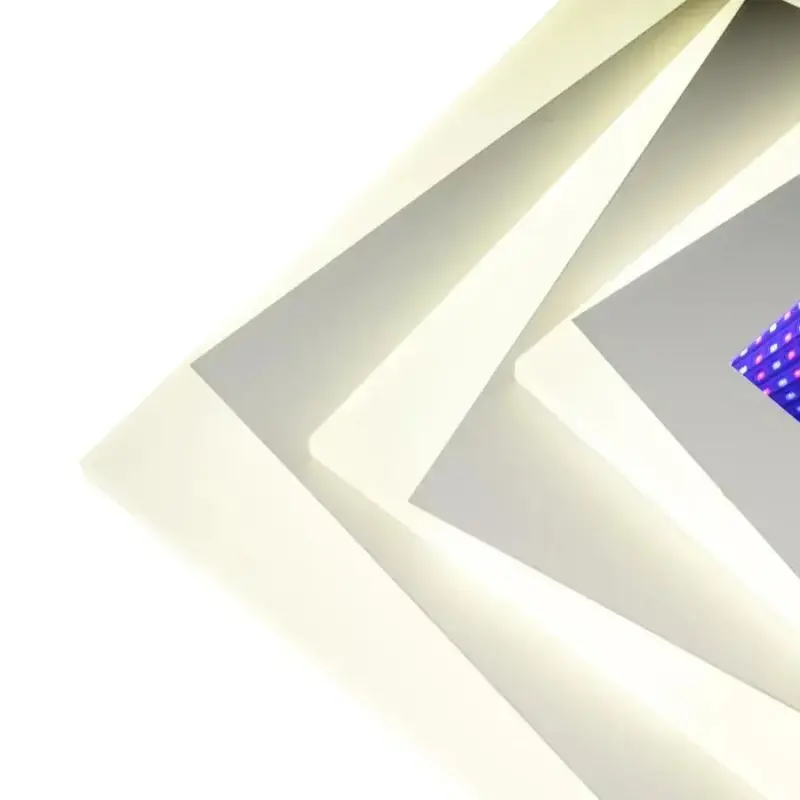 Previzualizare 2: Lustra LED NIVARA RGB 3D 39.6W, lumina Rece/Calda/Neutra, Alb