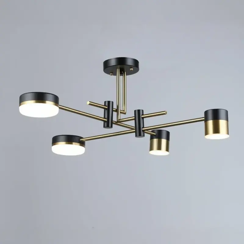 Previzualizare 3: Lustra LED Palius 48W Negru, 4 Brate