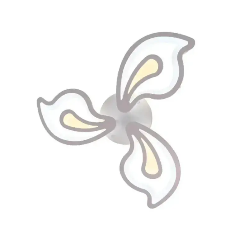 Previzualizare 3: Lustra LED cu telecomanda GLORIOSA 68W, 3 Petale, lumina Rece/Calda/Neutra, Dimabila, Alb