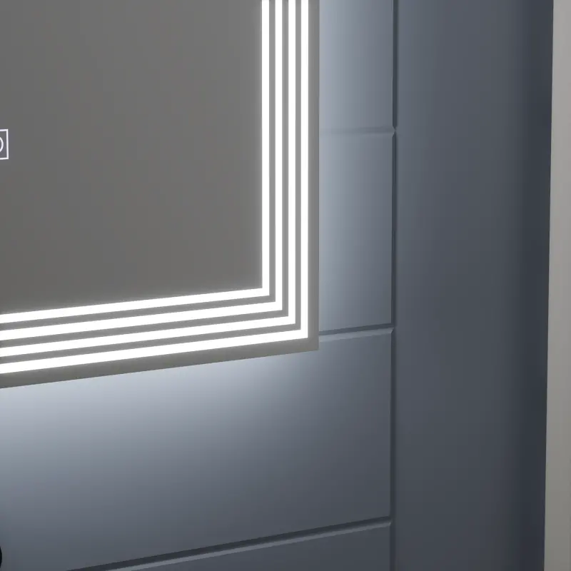 Previzualizare 2: Oglinda LED Rectangulara, Dezaburire, 80x60cm, ADIS Basic Touch