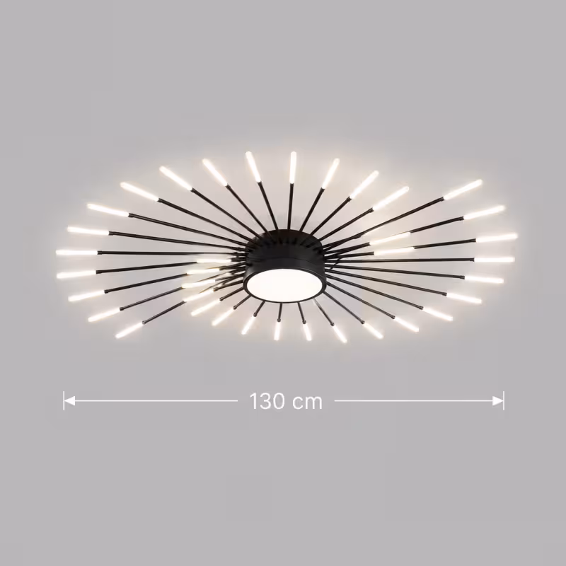 Previzualizare 4: Lustra LED KALESA Grande Supremo, Ø130cm, Lumina Neutra 4000K, 42W, Alb, Metal si Acril