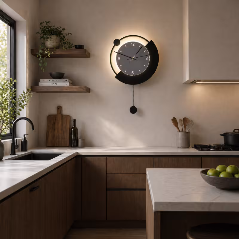 Previzualizare 4: Aplica LED Decorativa ARC Ø30 cm Lumina Rece/Neutra/Calda Negru