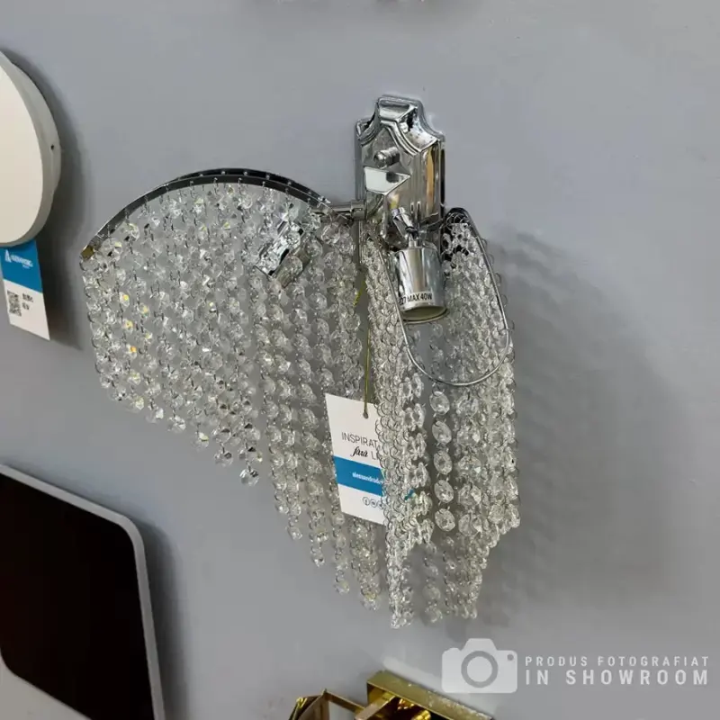 Aplica Cristal Sapphire 2x E14 Crom Lucios, Siraguri de cristale