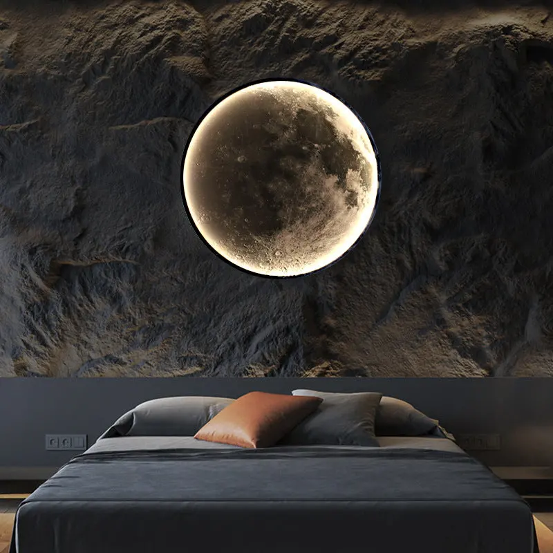 Previzualizare 4: Lustra LED Decorativa Luna 54W Diametru 80CM Lumina Calda Neutra Rece 3000/4000/6000K