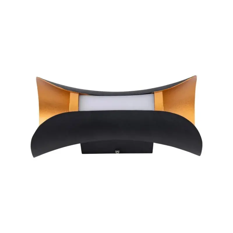 Previzualizare 2: Aplica Exterior Ucrus, 12W, Negru cu Auriu, 3000K