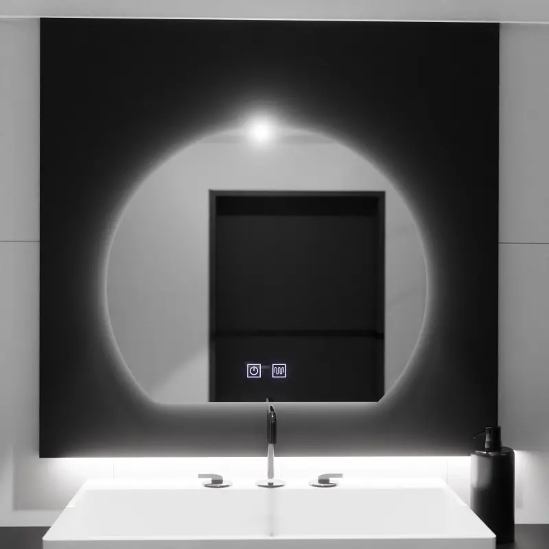 Previzualizare 4: Oglinda LED Semiluna, 60x54, Soluna Touch, Sistem Dezaburire, Dimabila