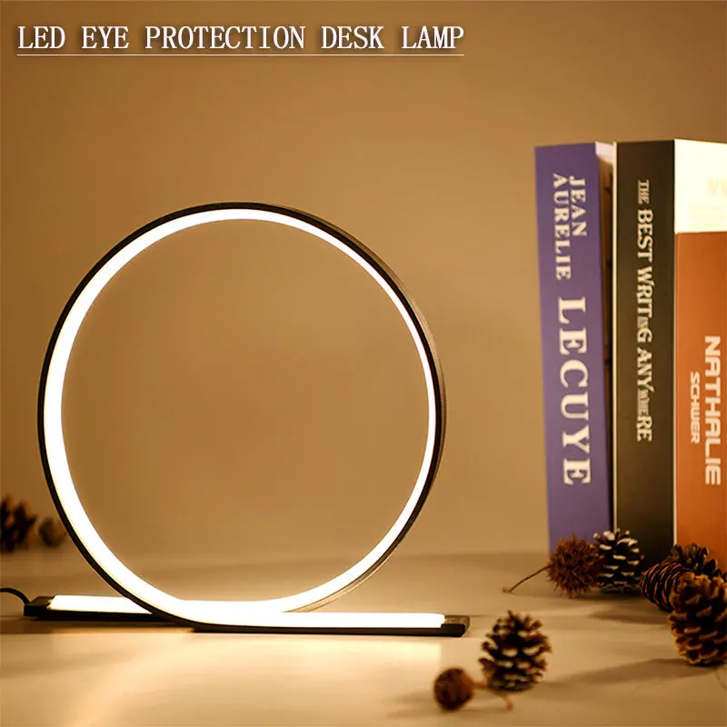 Veioza LED 21W, Lumina Rece/Calda/Neutra, Metal si Acril, Negru