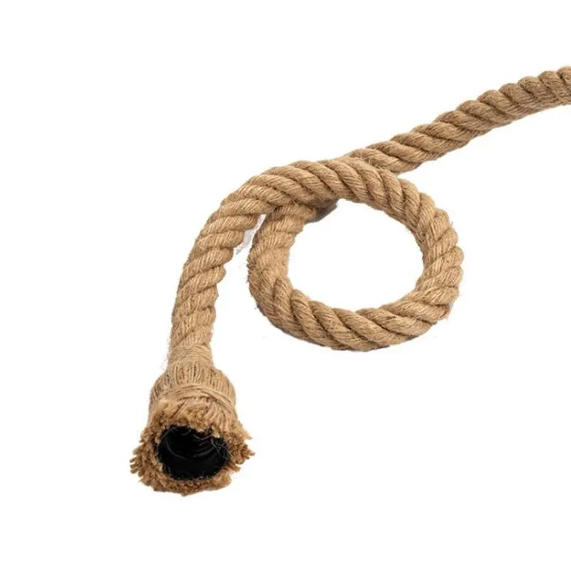 Previzualizare 2: Lustra Vintage cu Franghie PEDRO, 8 x E27, Metal Maro