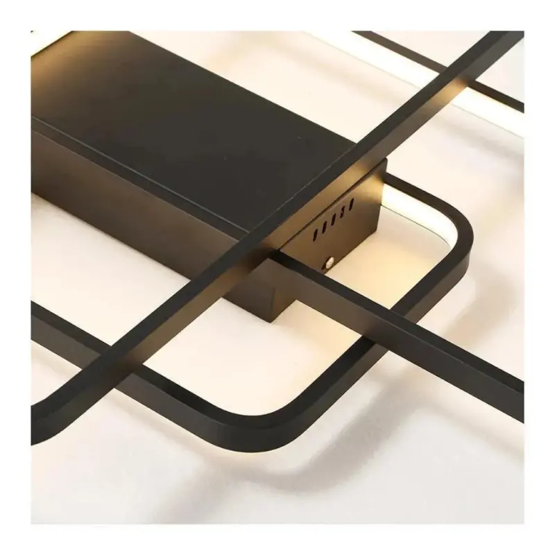 Previzualizare 2: Lustra LED cu telecomanda AXIS 95W, 3 Elemente, lumina Rece/Calda/Neutra, Dimabila, Negru