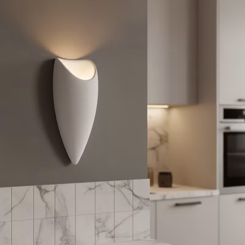 Previzualizare 3: Aplica Decorativa CORVUS, 40x18cm, 1xE27, Polistiren, Alb