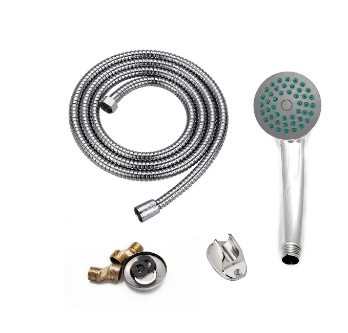 Previzualizare 2: Baterie Cada Crom Lucios - Set Complet cu Pipa Pivotanta de 25cm, Para, Furtun si Excentrice Incluse