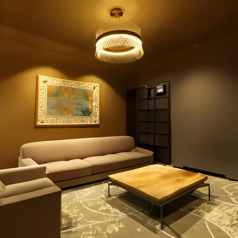 Previzualizare 3: Candelabru Cristal ALHAMBRA Eleganza, LED, 71W, Diametru 50cm, Lumina Calda/Rece/Neutra, Dimabil, Inaltime Reglabila, Auriu