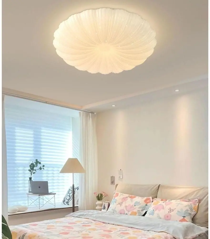 Plafoniera LED Margareta 35 cm, 31W, 3000K / 4000K / 6000K, Alb, Metal si Acril