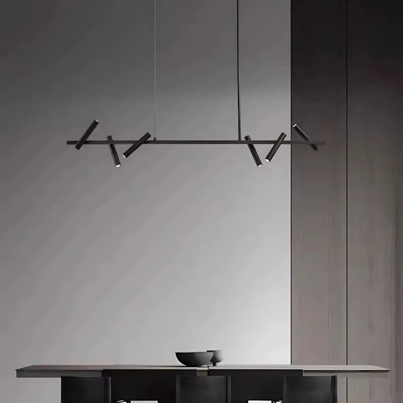 Previzualizare 3: Lustra LED cu telecomanda Harman, 23W, 6 Surse, Lumina Neutra, Negru