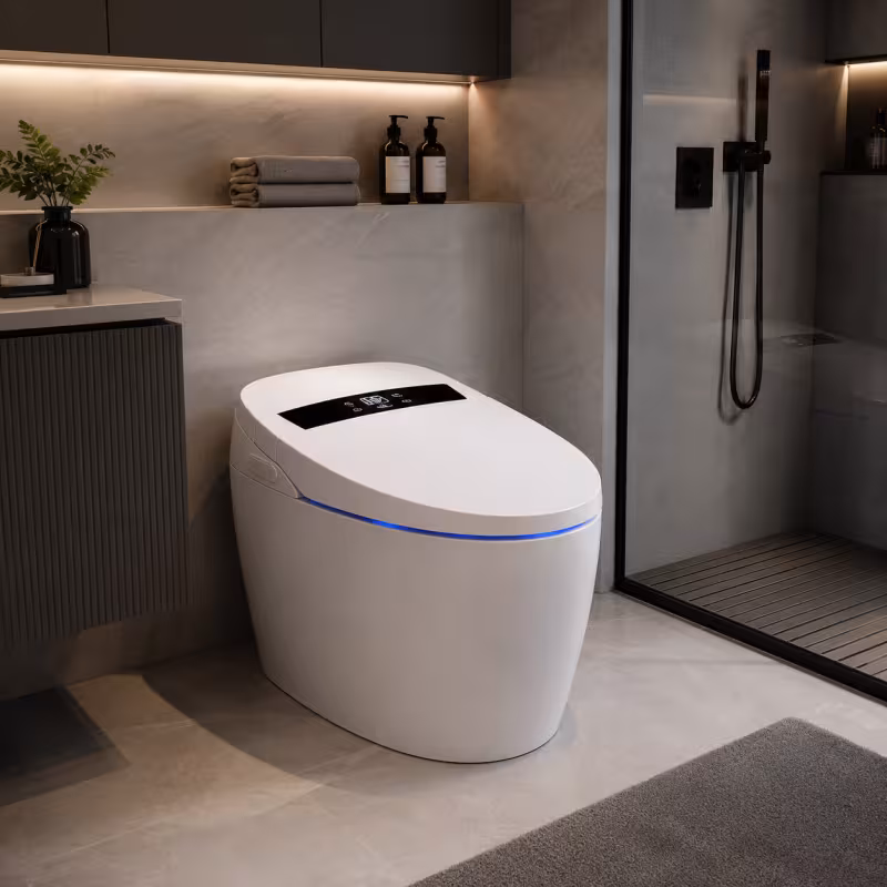 Toaleta YUKON, Versiunea Simplificata, Cu Design Modern, Alb