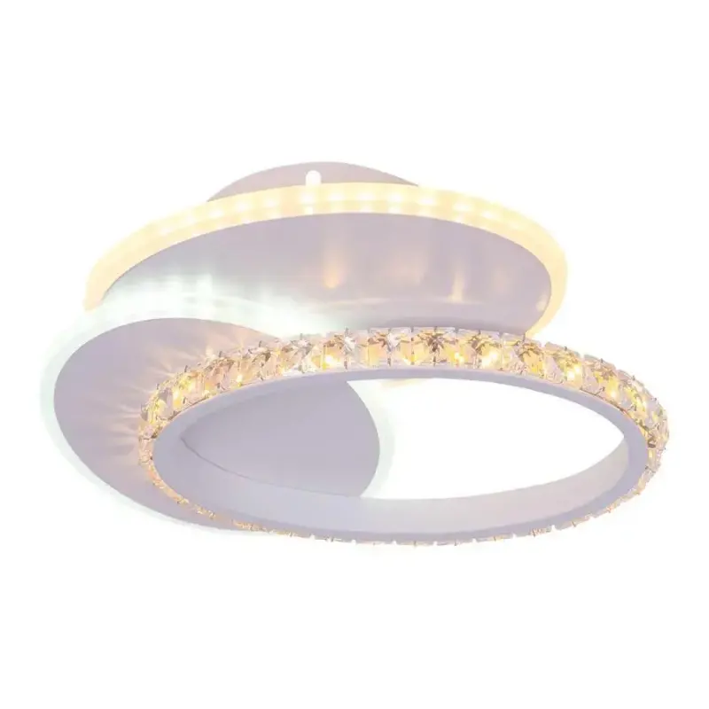 Previzualizare 2: Lustra LED cu cristal HOLLANCE 24W, 3 Elemente, lumina Rece/Calda/Neutra, Alb