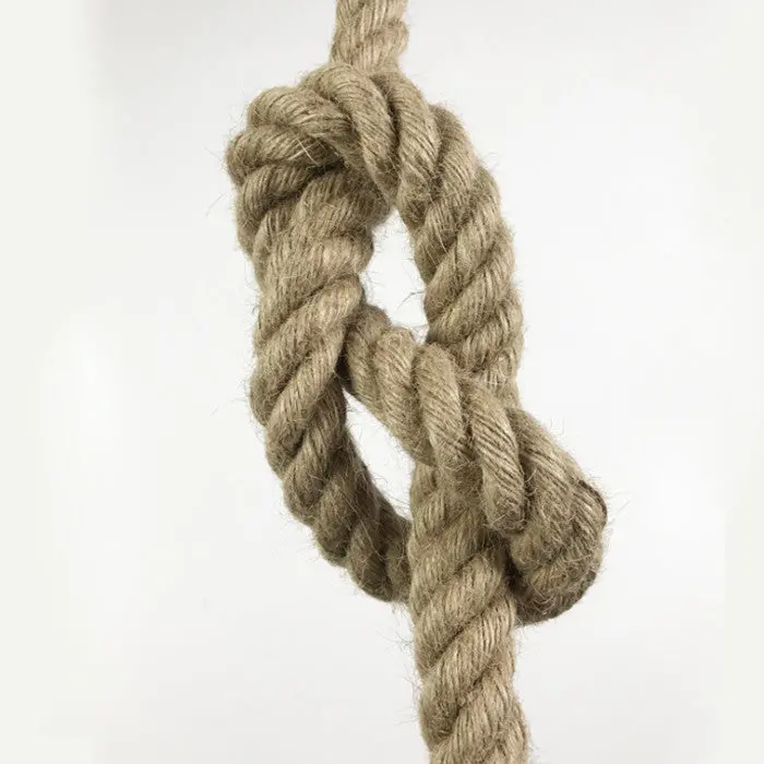 Previzualizare 2: Lustra Vintage LV103/130, 1xE27, Rustic, Sfoara si Metal, 130cm, Suport Negru