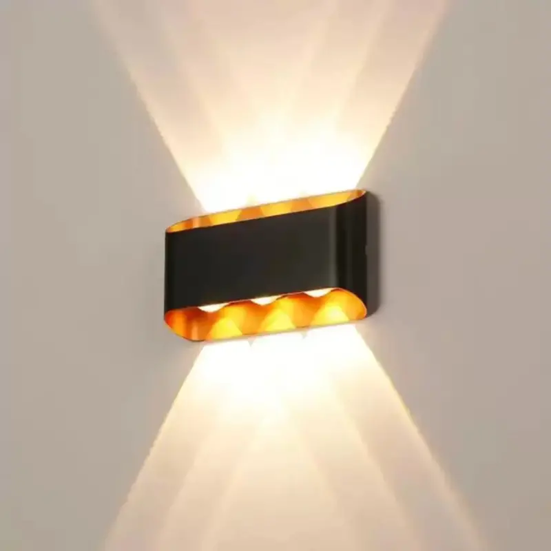 Aplica LED Exterior Emmitt 6W Auriu Negru