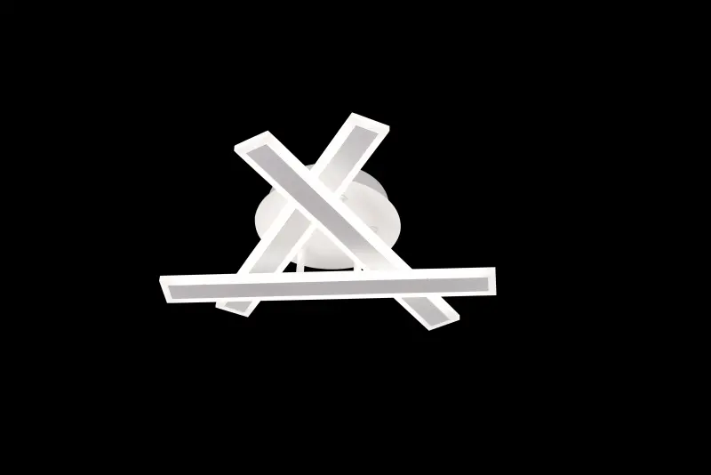 Previzualizare 2: Lustra LED cu Telecomanda ZYRON Nobile, 62W, 40x5.5x10, Lumina Rece/Calda/Neutra, Dimabila, Alb, Metal, Plexiglas