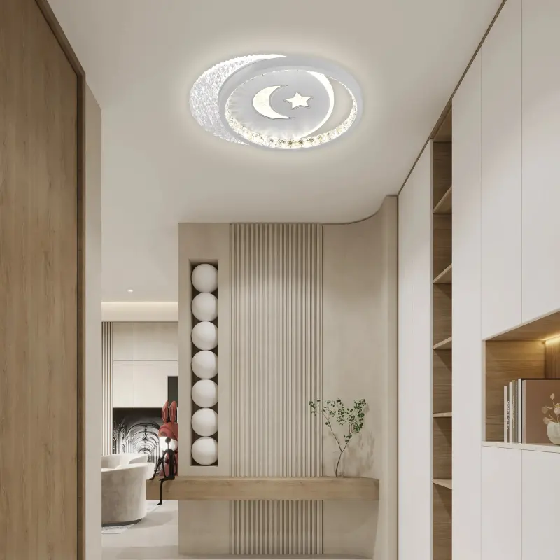 Lustra LED PERU 34W, 2 Cercuri, lumina Rece/Calda/Neutra, Alb