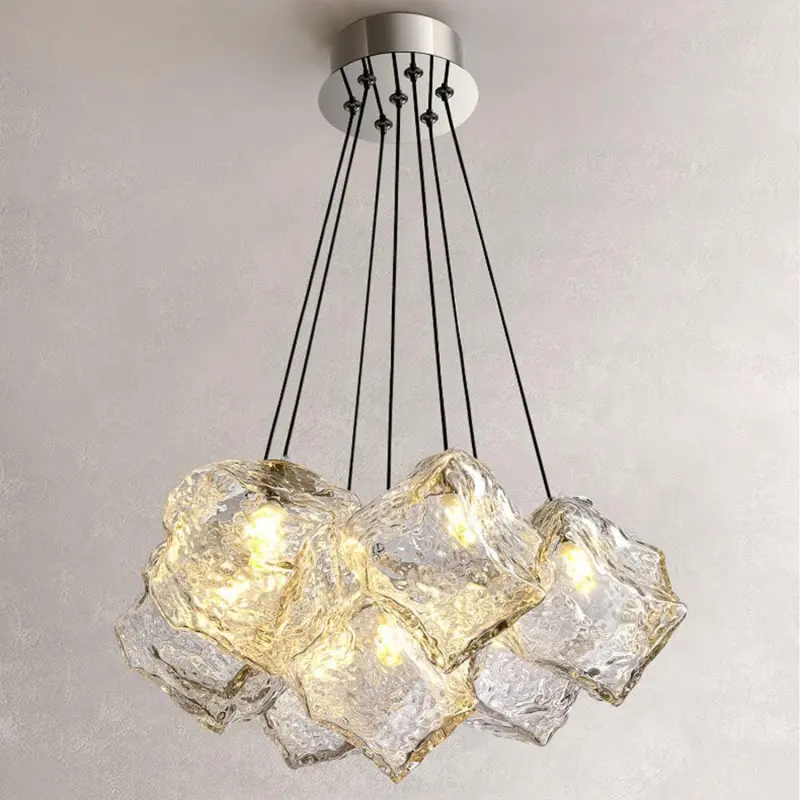 Previzualizare 3: Lustra MODERNA ECOLUCE, Glob, 7xE27, Inaltime Reglabila, Crom