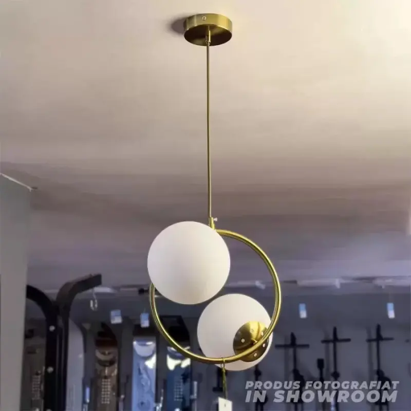 Previzualizare 2: Lustra LOFT Atelier, 2x E27, Alb Auriu, Metal, Inaltime Reglabila