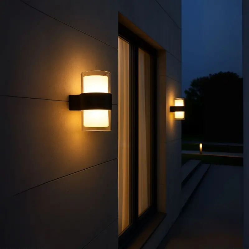 Previzualizare 2: Aplica LED Exterior MIRA, 2 Surse de lumina, Lumina Calda, Negru