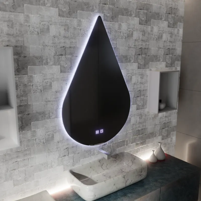 Previzualizare 3: Oglinda LED Touch River Sistem Dezaburire 80X120cm, Forma de Picatura.
