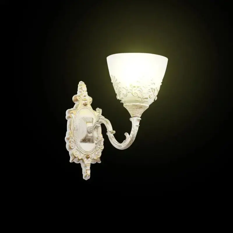 Previzualizare 3: Aplica Rustic COTTAGE, 1xE27, Alb, Metal si Sticla