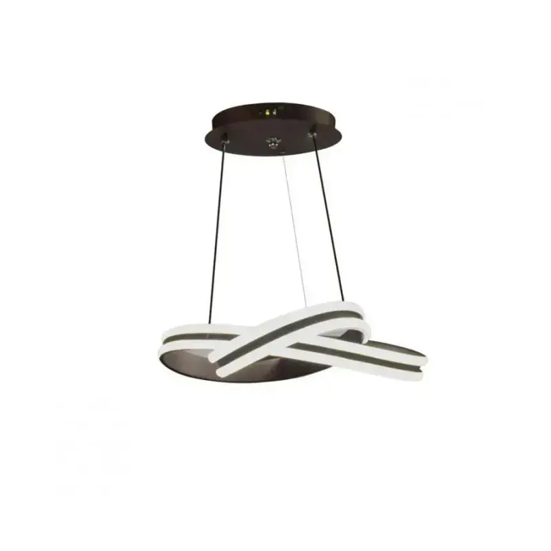 Previzualizare 4: Lustra LED suspendata cu telecomanda INFINITY LOOP 61W, lumina Rece/Calda/Neutra, Dimabila, Negru, Inaltime Reglabila