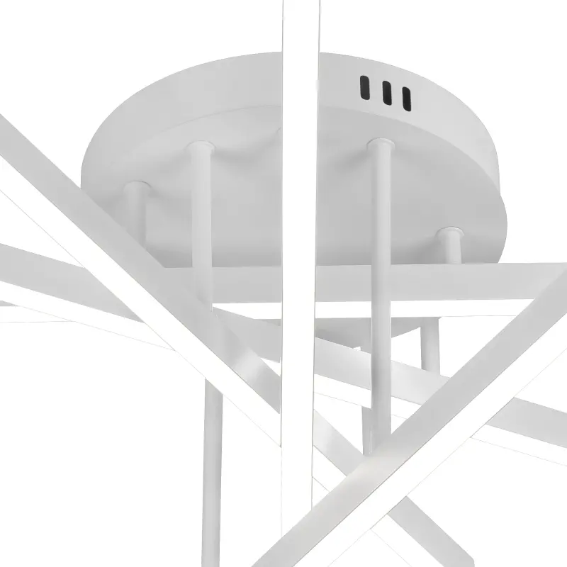 Previzualizare 4: Lustra LED cu Telecomanda GIO, 68W, 5 Elemente, Lumina Rece/Clada/Neutra, Dimabila, Alb