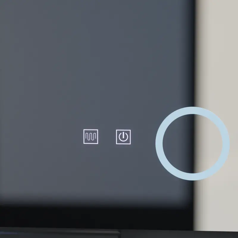 Previzualizare 2: Oglinda LED Rectangulara, 80x60cm, Linea Touch, Sistem Dezaburire, Dimabila