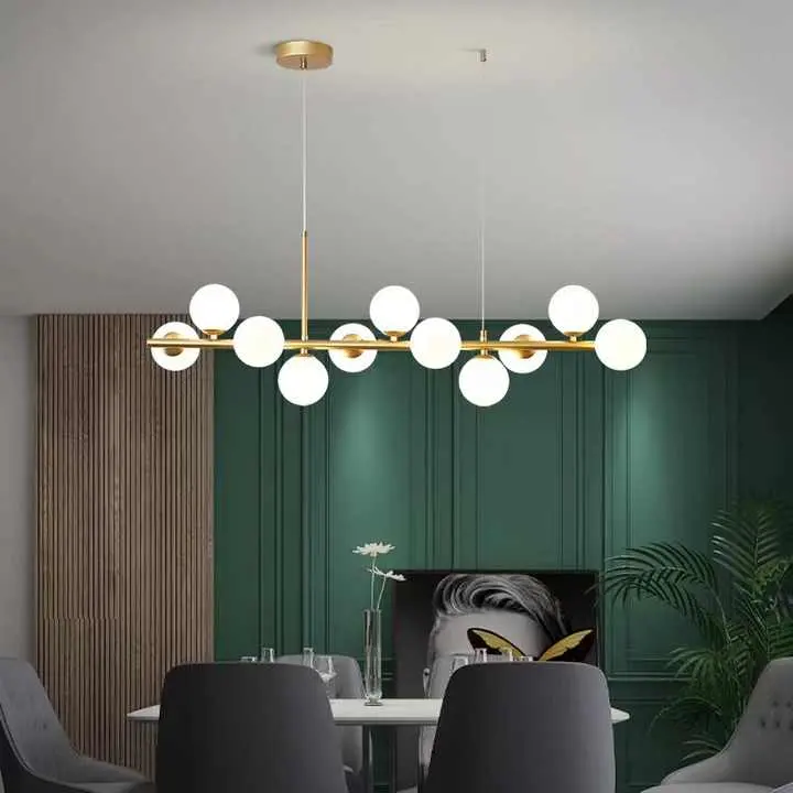 Previzualizare 2: Lustra cu bec moderna LOFT Pavilion, 11x G9, Auriu, Metal, Inaltime Reglabila