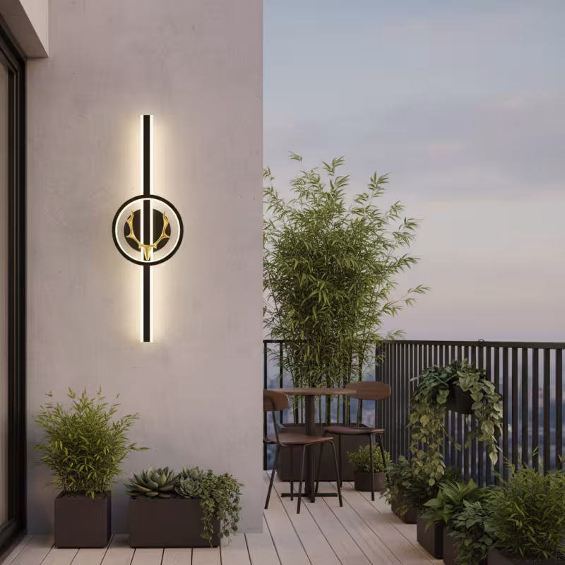 Previzualizare 3: Aplica LED Decorativa CERBOS, 42W, 60cm, Lumina Calda / Neutra/ Rece, Negru, Metal si Acril