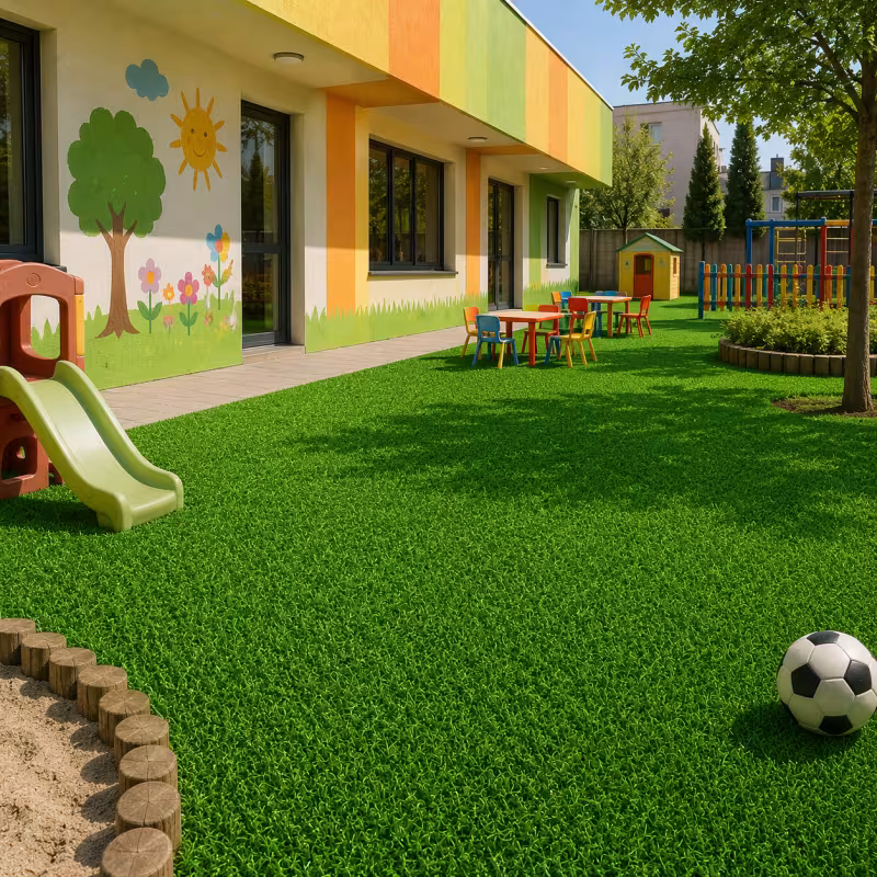 Previzualizare 2: Gazon Artificial Pentru Exterior, 25x25 cm, Grosime 2cm, Densitate 15 Fire, Verde