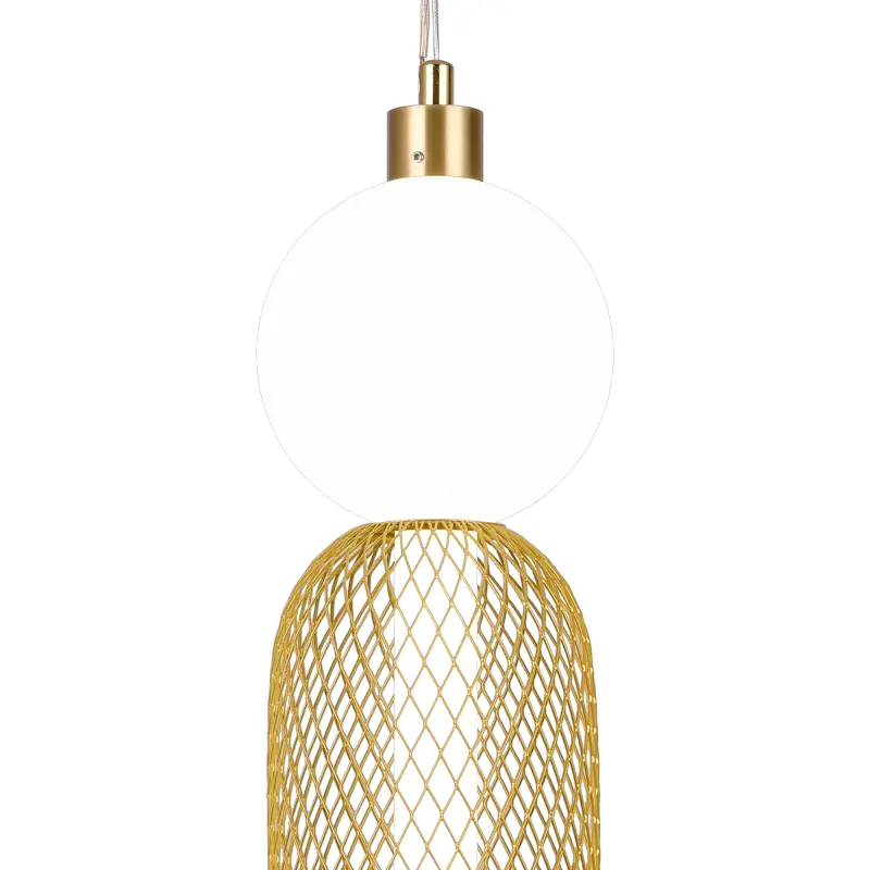 Previzualizare 4: Lustra LED Suspendata LM550/2GD, 11W, Lumina 3000/4000/6000K, Auriu, Inaltime Reglabila