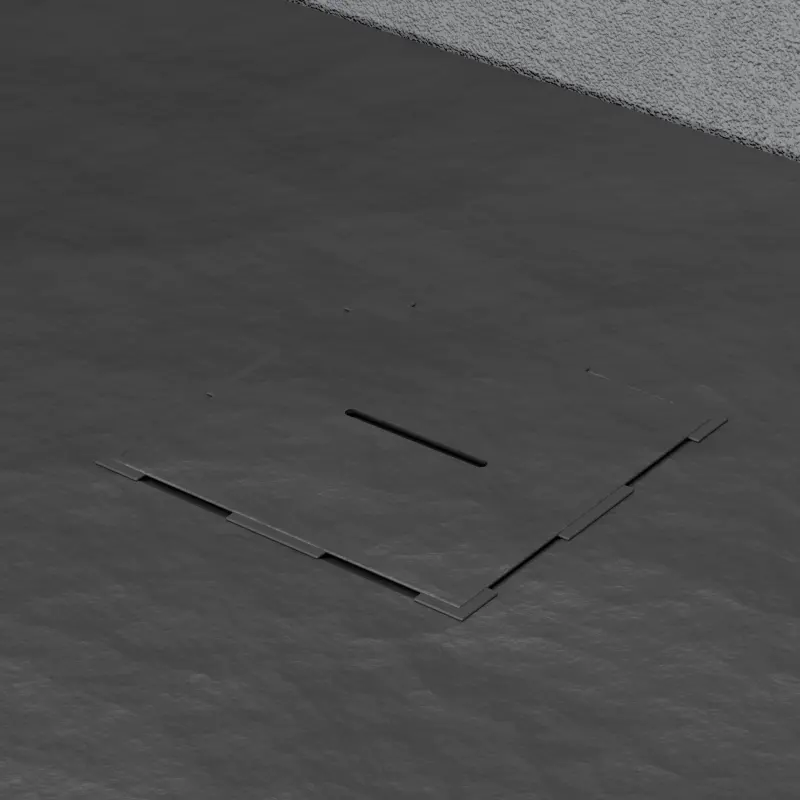 Previzualizare 3: Cadita de dus dreptunghiulara 80x120 cm, slim 3 cm, negru