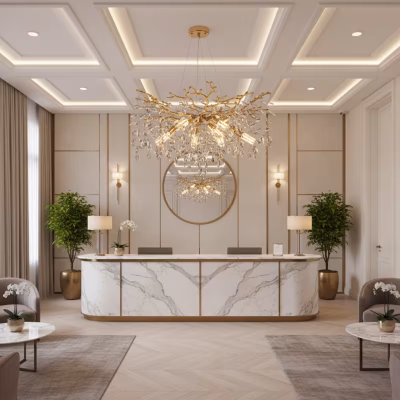 Previzualizare 3: Candelabru Cristal LEAF Regalis, Φ80cm, 10xE14, Auriu, Metal si Cristal