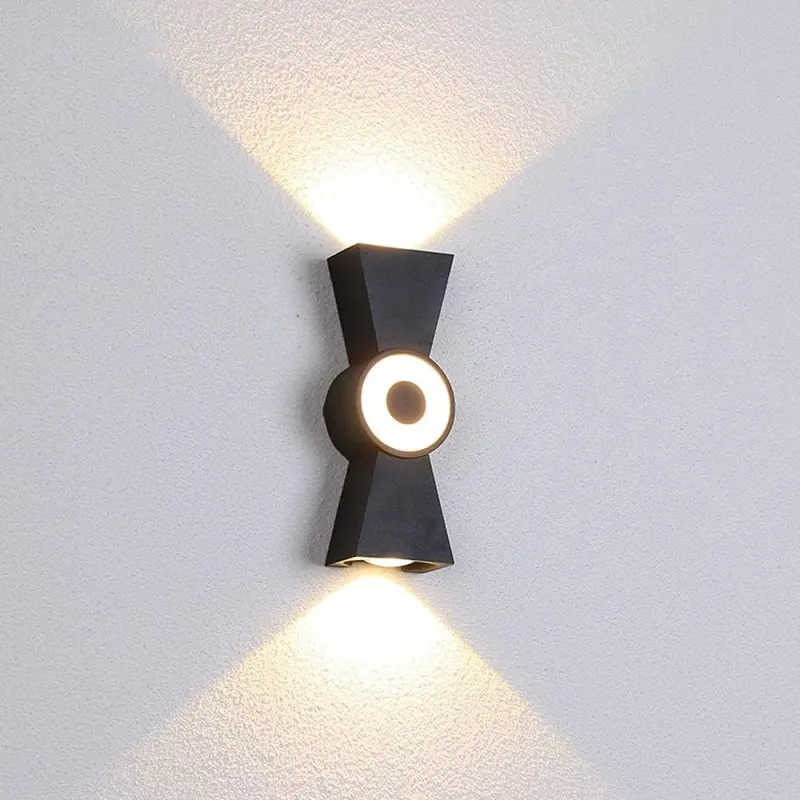 Aplica LED de Exterior AX161, 7W, Metal, Negru