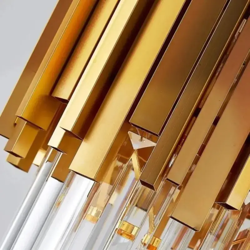 Previzualizare 2: Candelabru BLOIS Petito, Diametru 30cm, 3x E14 Auriu Lucios, Inaltime Reglabila